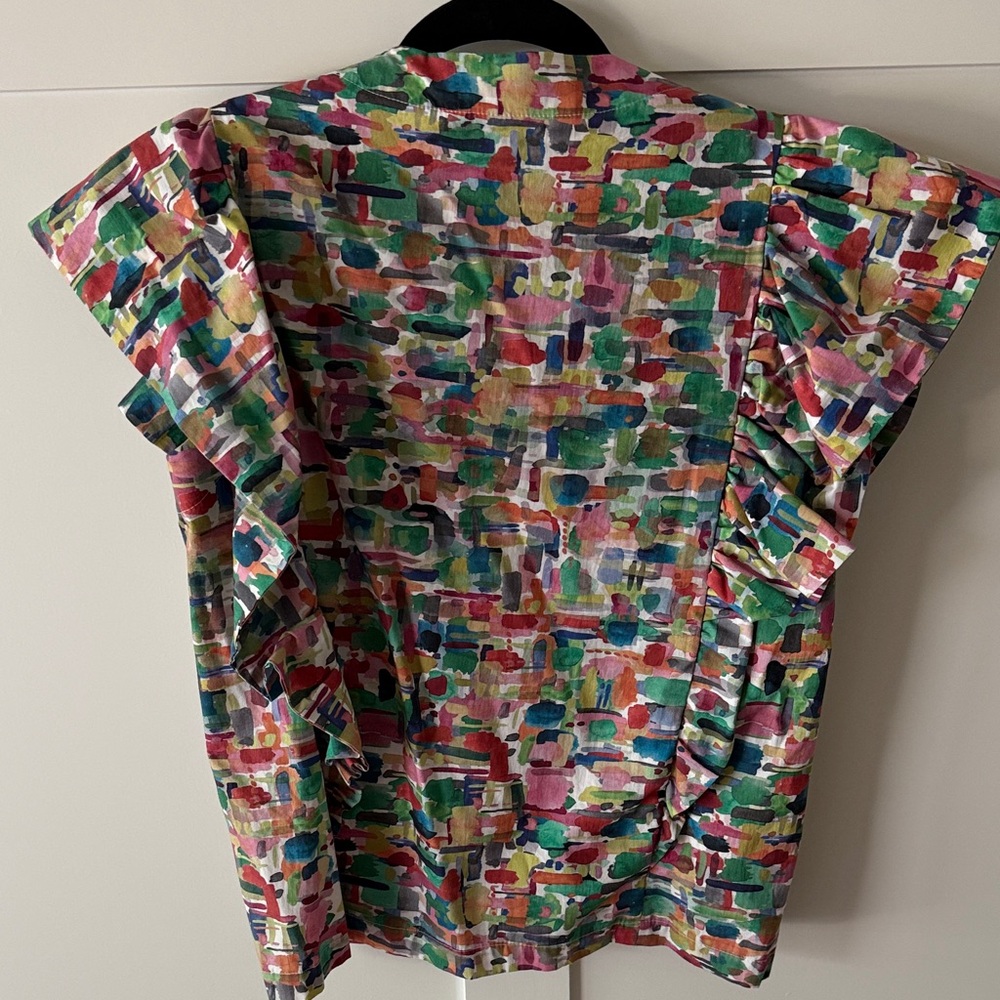 Brooke Wright Ruffle Sleeve Top - image 4